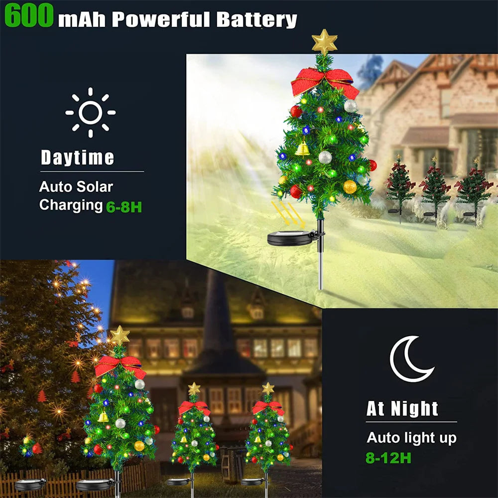 Solar Powered Christmas Tree